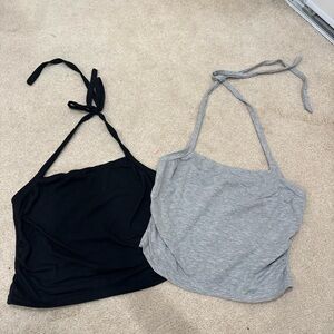 Elegant Black and Gray Camisole Set